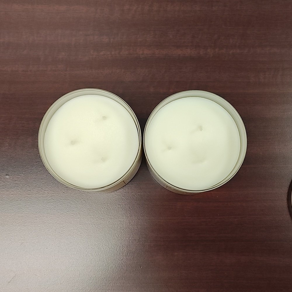 Bath & Body Works White Barn "PALO SANTO" 3-Wick Candles - Set of 2 - Picture 4 of 4